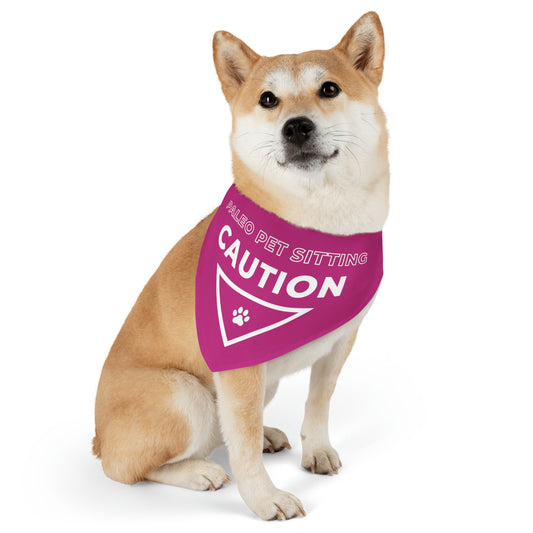 Paleo Pet Goods- CAUTION! Pet Bandana Collar